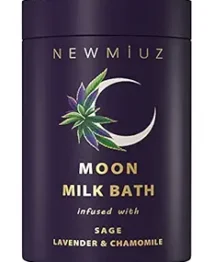 Cleansing Sage Moon Milk Bath Soak - Lavender Chamomile - Moisturize & Soften Skin Spiritual Stress Relief Gifts for Women Destress Luxury Spa Bath Salt Powder Birthday Perfect Stocking Stuffers