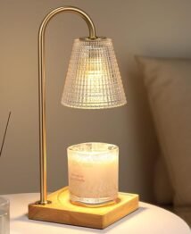 Candle Warmer Lamp with Timer-Dimmable Candle Warmer,Christmas Birthday Gifts for Women,House Warming Gifts New Home Bedroom Decor,Wax Warmer for Scented Wax Jar Candles with Unique Dotted Lampshade